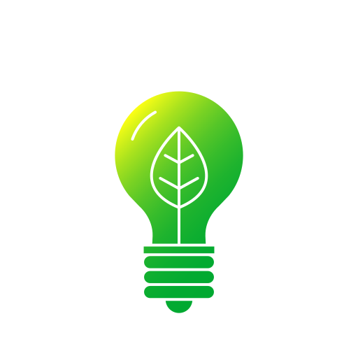eco-lamp Generic Flat Gradient icoon