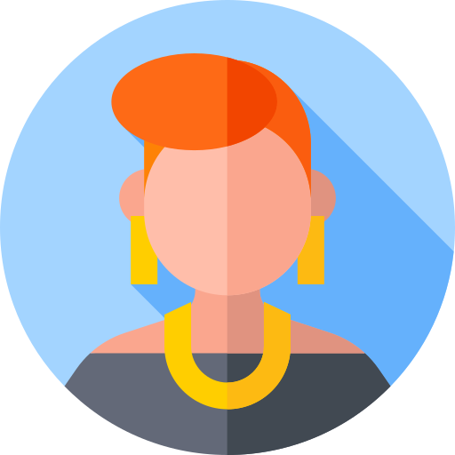 Aunt Flat Circular Flat icon