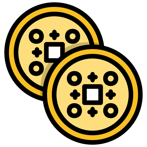 Lucky coin Generic Outline Color icon