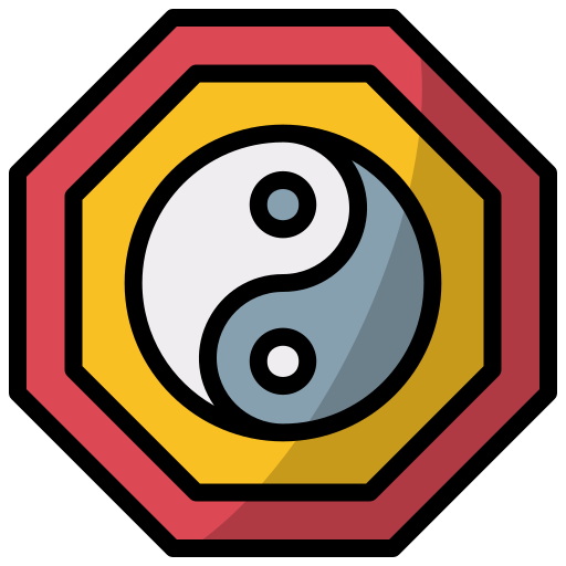 yin yang Generic Outline Color icoon