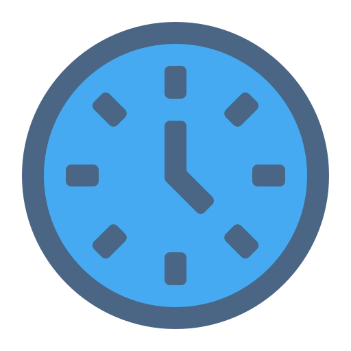 reloj Generic Outline Color icono