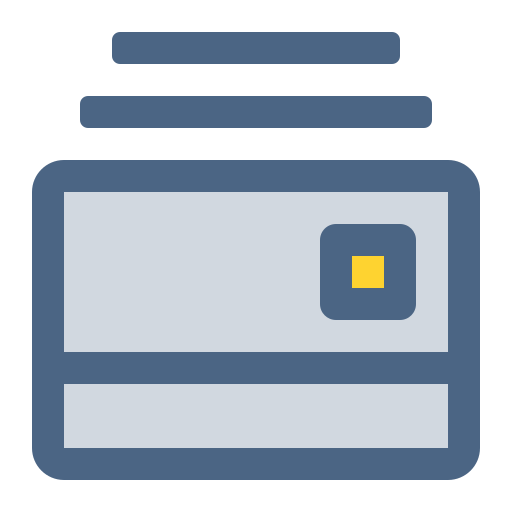 cartão de débito Generic Outline Color Ícone