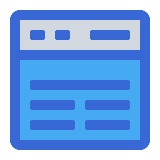 webseite Generic Blue icon