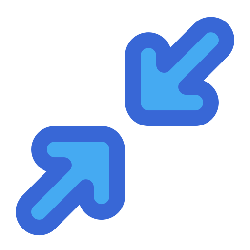 최소화 Generic Blue icon