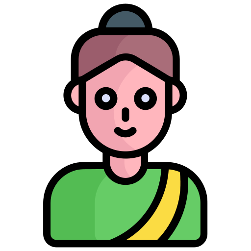 인도 여성 Generic Outline Color icon