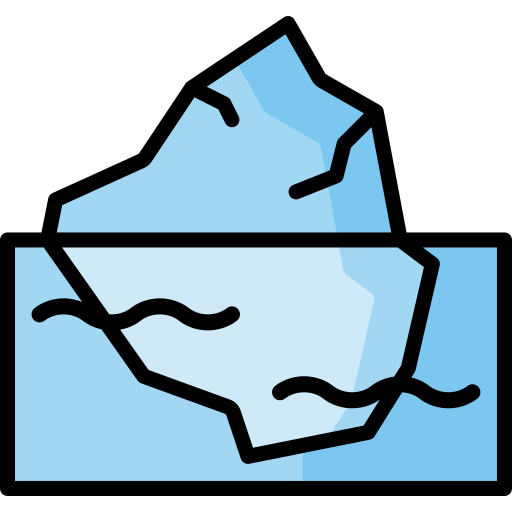 iceberg Generic Outline Color icona