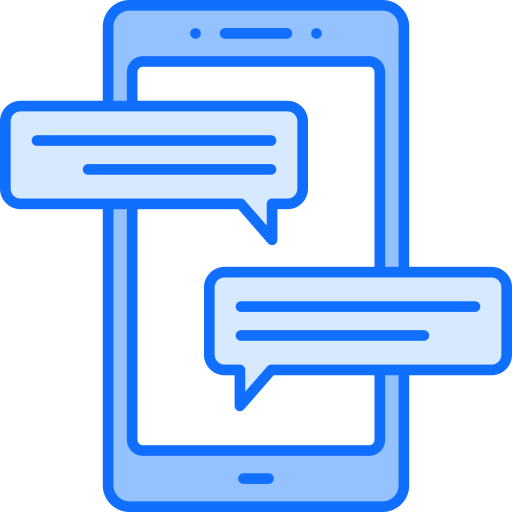 Chatting Generic Blue icon