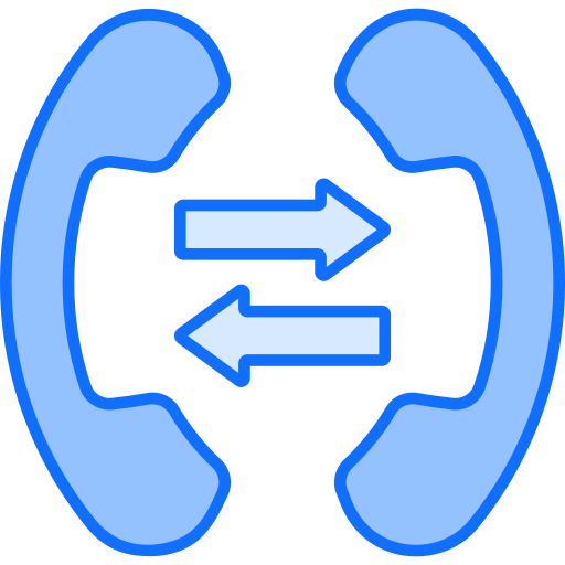 Call forwarding Generic Blue icon