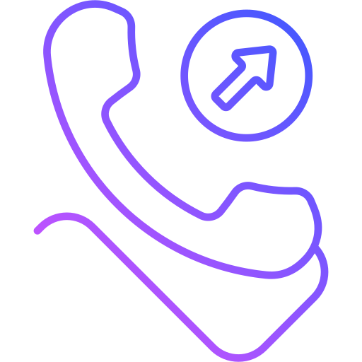 Outgoing call Generic Gradient icon