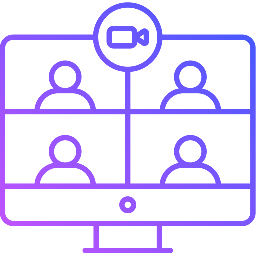video conferenza Generic Gradient icona