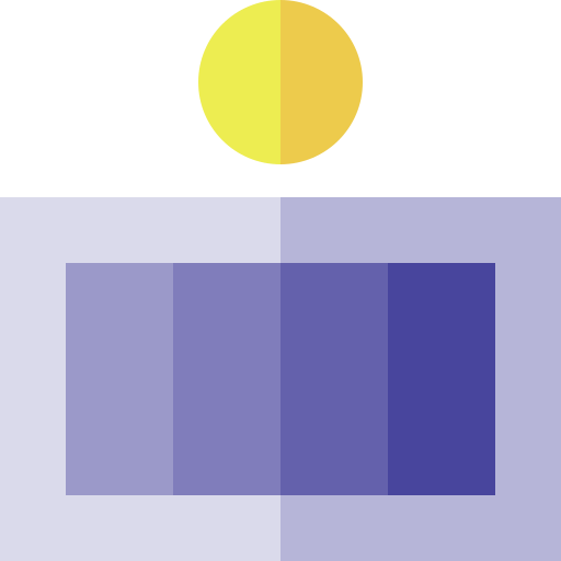 ogniwo słoneczne Basic Straight Flat ikona