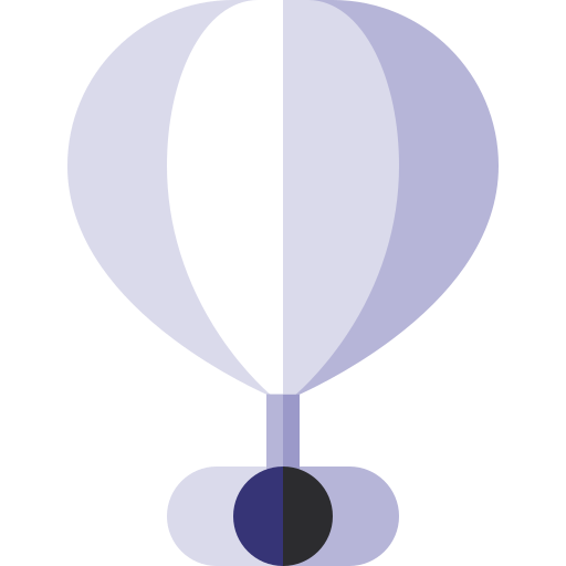 Air balloon Basic Straight Flat icon