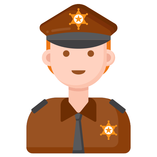 Correction officer Flaticons Flat icon