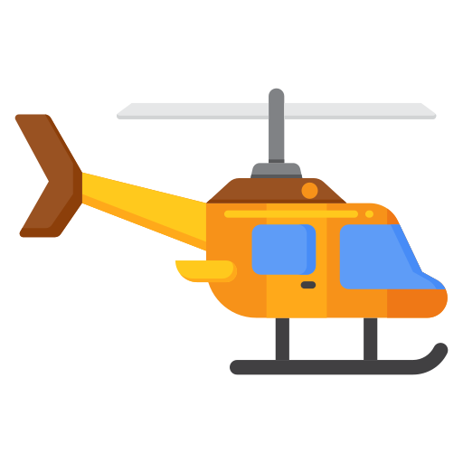 helicóptero Flaticons Flat Ícone