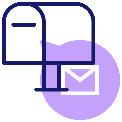 Mailbox Inipagistudio Lineal Color icon