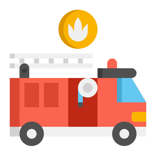 Firetruck Flaticons Flat icon