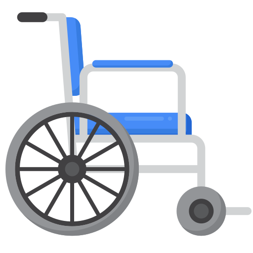 Инвалидная коляска Flaticons Flat иконка