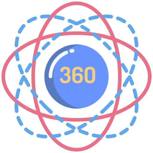 360 grados Icongeek26 Flat icono
