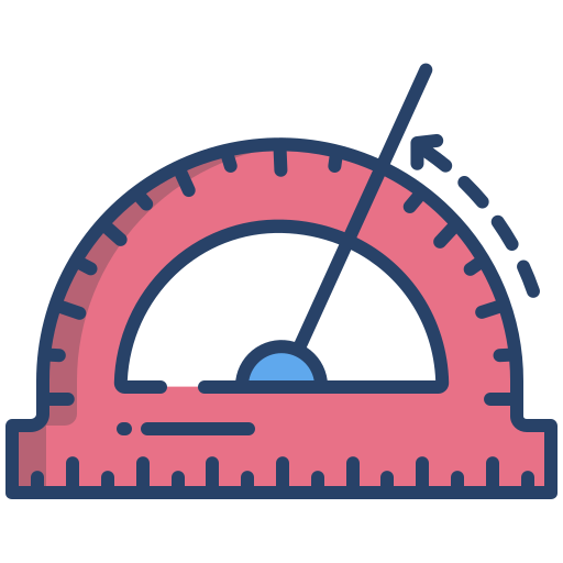 Protractor Icongeek26 Linear Colour icon
