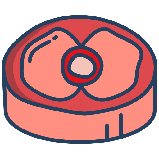 Meat slice Icongeek26 Linear Colour icon