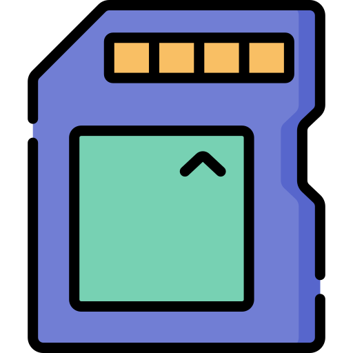 Memory card Special Lineal color icon