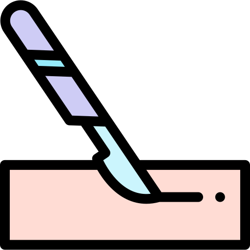 手術 Detailed Rounded Lineal color icon