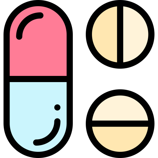 Medication Detailed Rounded Lineal color icon
