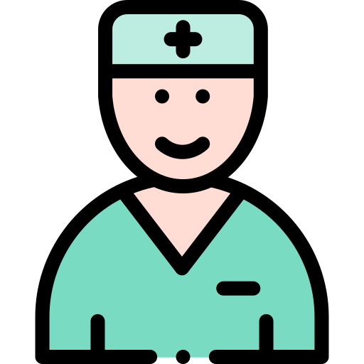 Nurse Detailed Rounded Lineal color icon
