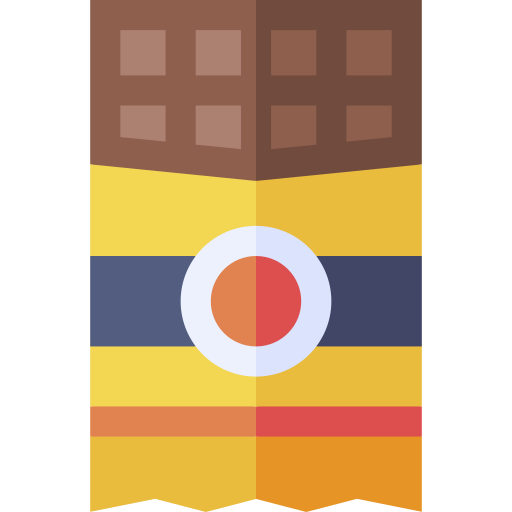 초콜릿 바 Basic Straight Flat icon