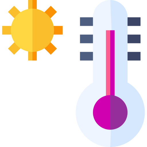 Temperature Basic Straight Flat icon