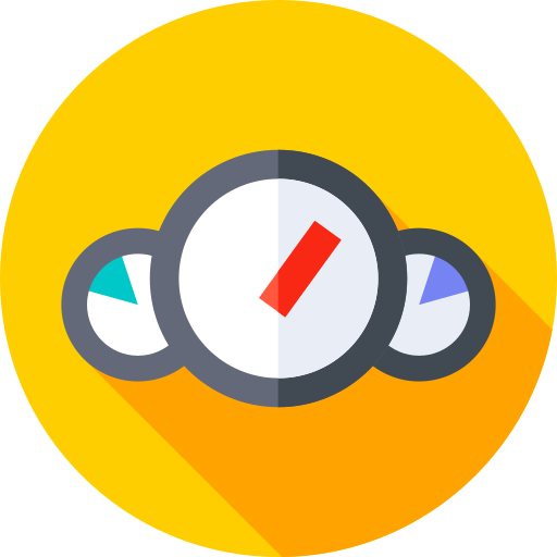 Speedometer Flat Circular Flat icon