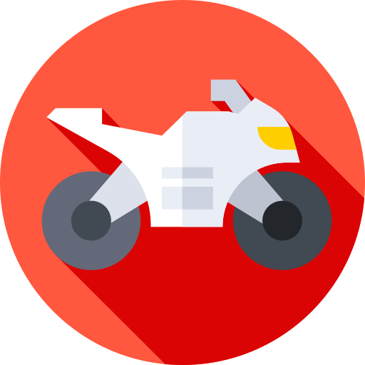motorrad Flat Circular Flat icon
