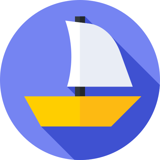 velero Flat Circular Flat icono