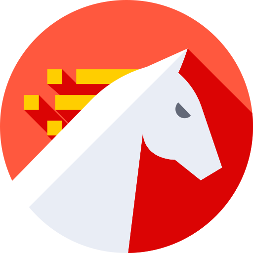 Horse Flat Circular Flat icon