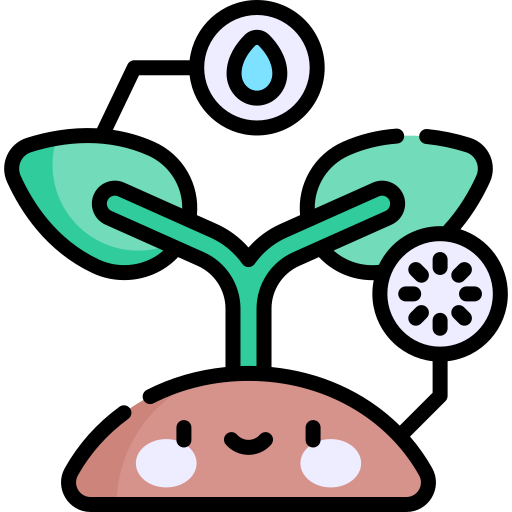 식물 Kawaii Lineal color icon