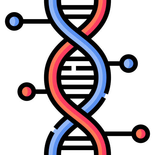 dna Detailed Straight Lineal color icon