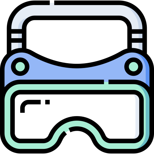 Goggles Detailed Straight Lineal color icon