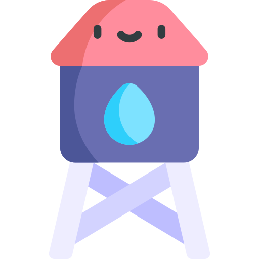 wassertank Kawaii Flat icon