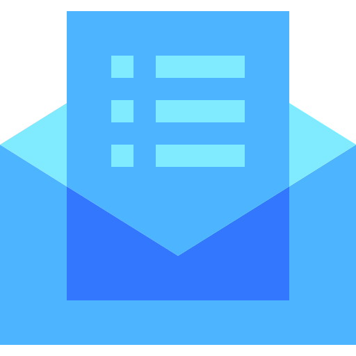 e-mail Basic Sheer Flat Icône