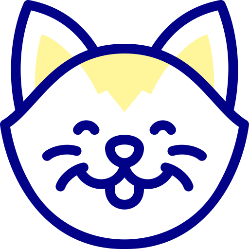 고양이 Detailed Mixed Lineal color icon