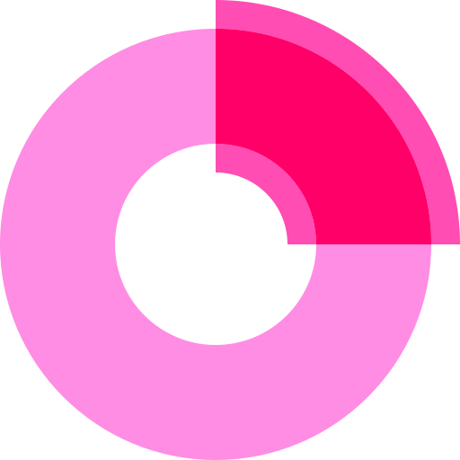 diagramme circulaire Basic Sheer Flat Icône