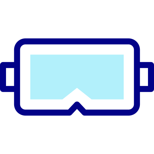 gafas de esquí Detailed Mixed Lineal color icono