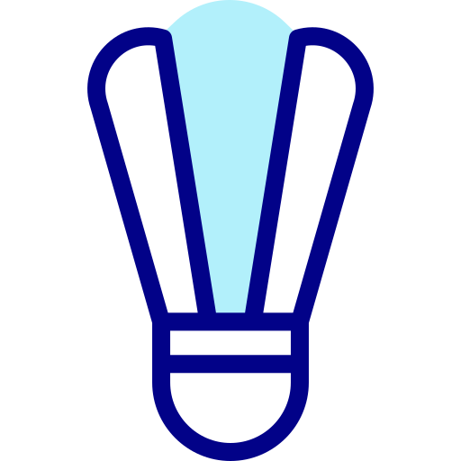 lotka do badmintona Detailed Mixed Lineal color ikona