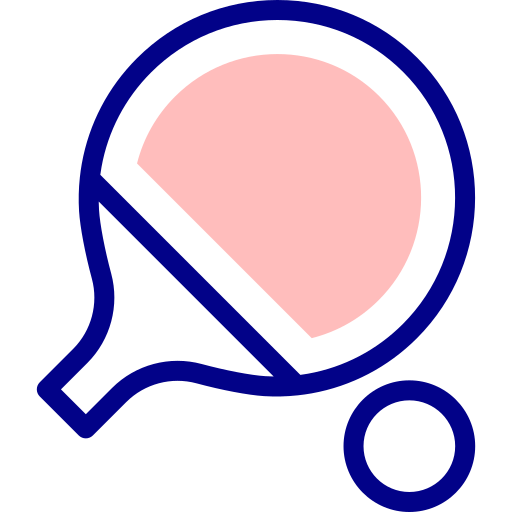 卓球 Detailed Mixed Lineal color icon