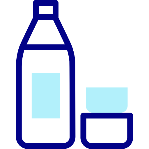 wasserflasche Detailed Mixed Lineal color icon