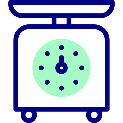 キッチンスケール Detailed Mixed Lineal color icon