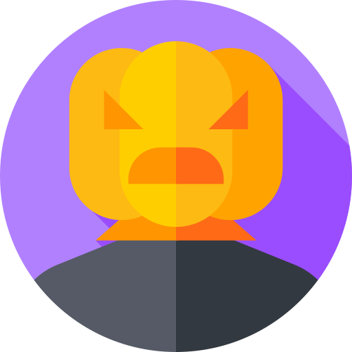 jack o laterne Flat Circular Flat icon