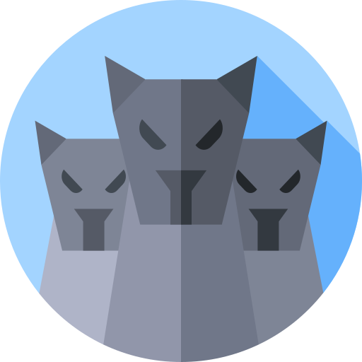 cerberus Flat Circular Flat icon