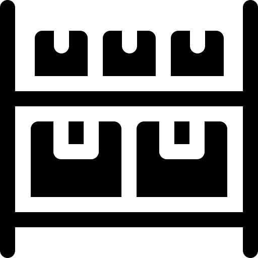 Shelf Basic Rounded Filled icon