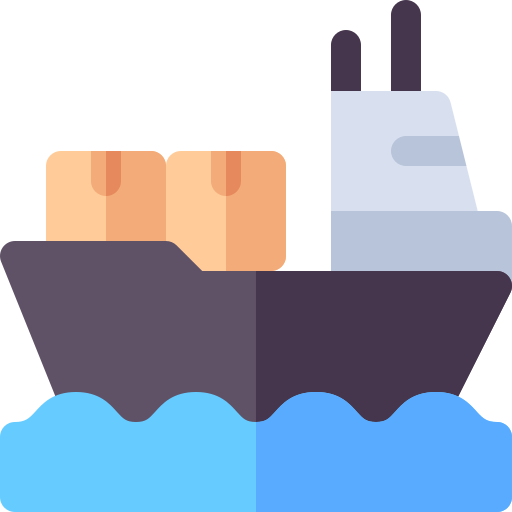 貨物船 Basic Rounded Flat icon